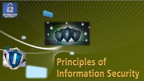 Principles of Information Security