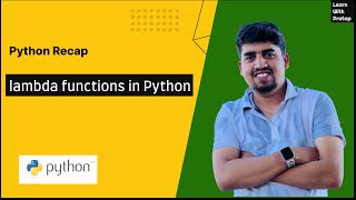 #20 - Lambda functions Python | Python for Beginners | Learn with Pratap