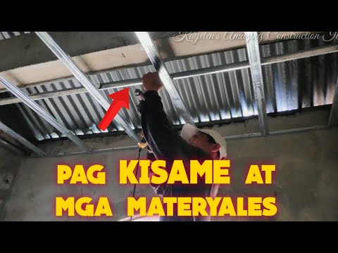 Simpleng Pag kisame sa 8sqm na kwarto-mga materyales at pag gawa part1