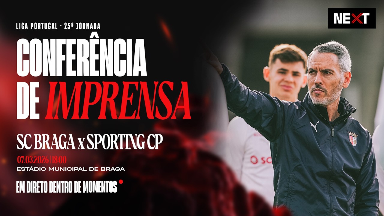 🔴 LIVE: Conferência de Imprensa | SC Braga x Sporting CP