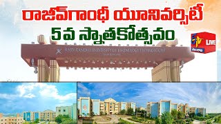 Rajiv Gandhi University Of Knowledge Technologies | 5th Convocation | Basara || LIVE