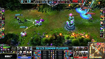 FNC vs LD | Fnatic vs Lemondogs Game 3 | 1st place decider European LCS Playoffs finals | GamesCom