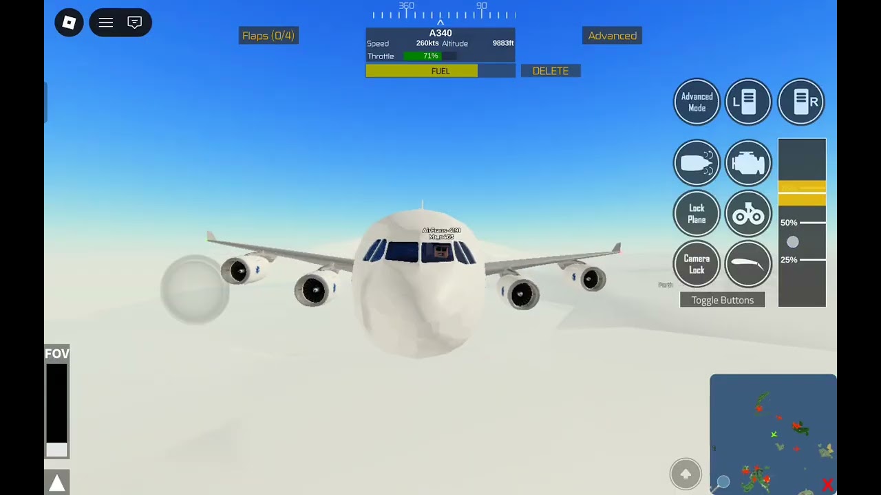 Air france A340 full flight part 1