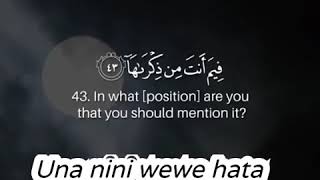 Surah Naziat Ayat 42-46