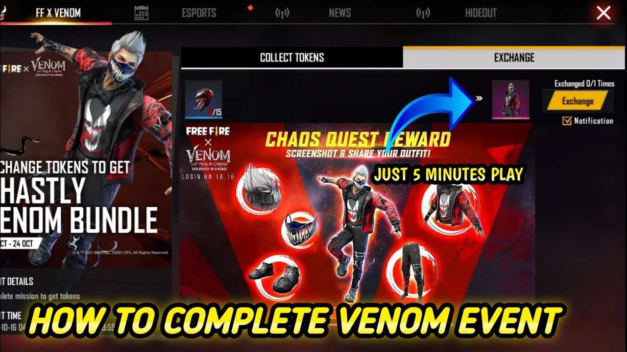 HOW TO COMPLETE VENOM EVENT//FULL REVIEW//KMP GAMING