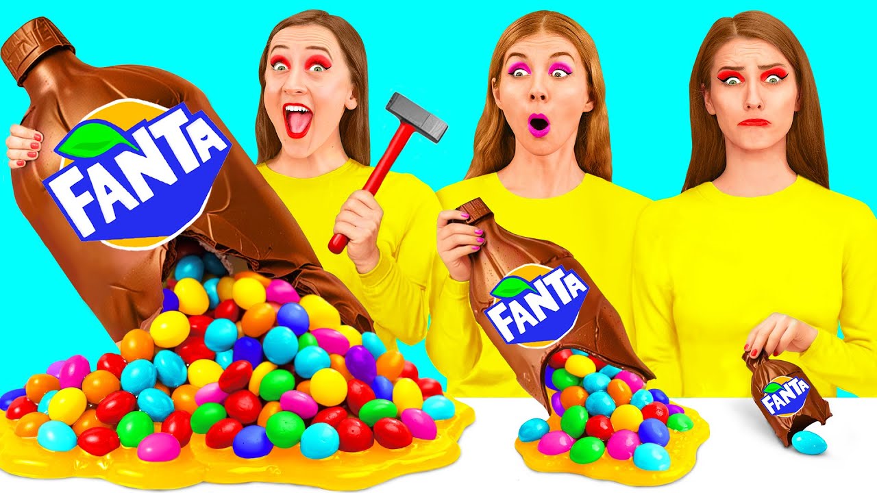 Большая, Средняя или Маленькая Тарелка Челлендж | Потрясающие Кулинарные Рецепты PaRaRa Challenge