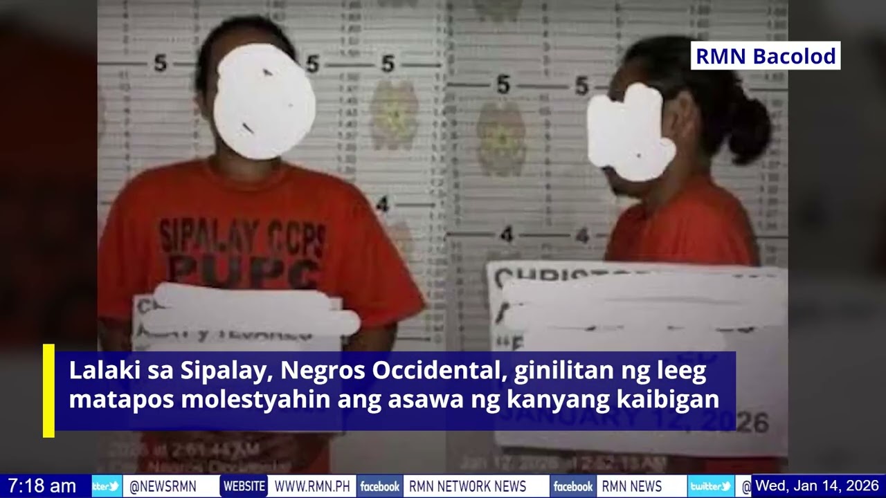Lalaki sa Negros Occidental, ginilitan ng leeg matapos molestyahin ang asawa ng kanyang kaibigan