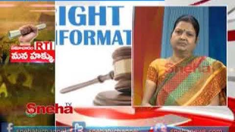 RTI - to what extent PIO is responsible ?(1) (live debate - Sneha TV telugu)