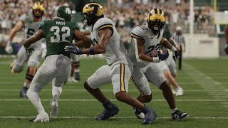 Michigan vs Michigan State - NCAA Football 10/25 Full Game Highlights - College Football 26 Sim