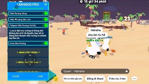 Cách Hack Play Together Tele rương giúp mọi người ( Menu kho báu, Lọc bóng 6, Côn Trùng, auto câu )
