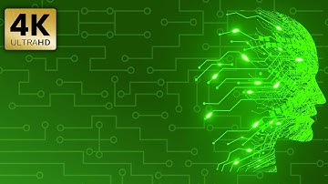 AI Animation Green Digital Background Royalty Free