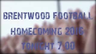 Brentwood High Homecoming Hype Video