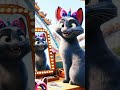 Cat takes vacation to Six Flags Amusement park! #musicvideo #cat