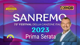 SANREMO 2023 - Prima Serata 07 Febbraio i 14 Cantanti in gara