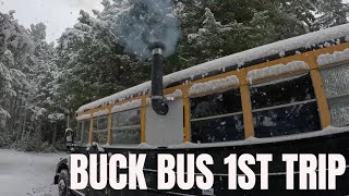 Diaries of a Wannabe Buck Tracker S1E3: First Hunting Trip on the Buck Bus and First Snow #hunting