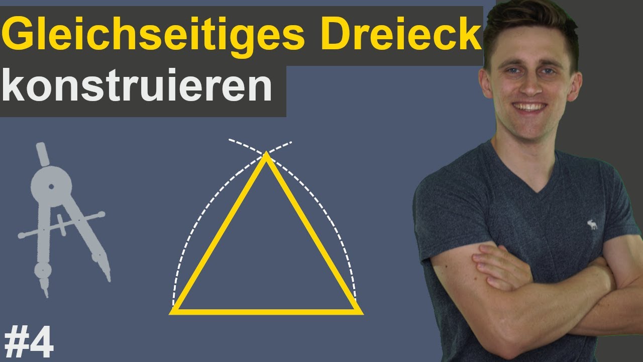 Höhe Im Dreieck Konstruieren Mit Zirkel Gleichseitiges Dreieck mit dem Zirkel konstruieren | Anleitung zum