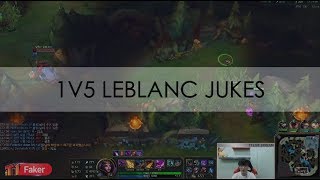 FAKER 1V5 LEBLANC JUKES - LoL Stream Moments #2 | League of Legends