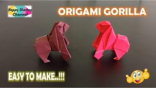 Origami Gorilla - Easy Origami Instructions