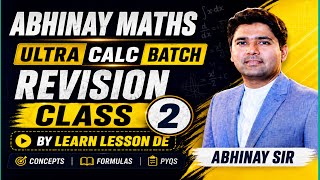 Ultra Calc Batch 2.0 Revision Class 2 | Abhinay Sir | SSC CGL 2026 | Complete Calculation Revision
