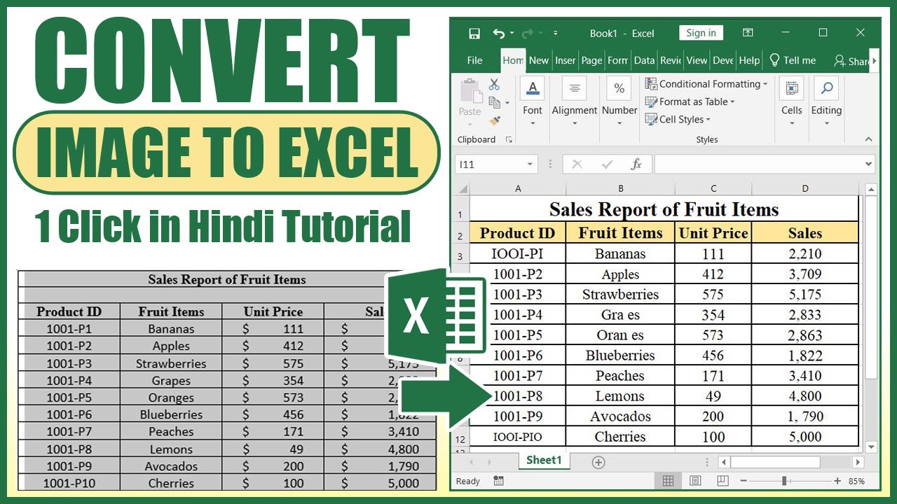 Super Time Saving Trick in MS EXCEL || How To Convert Image to Excel ...