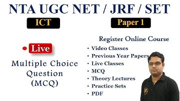 ICT Paper 1 MCQ Part 4 || NTA UGC NET June 2020 | How to Prepare for ICT Paper 1