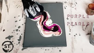 Two purple pearl paintings!  To tilt, or not to tilt?💜