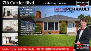 716 Cartier Boulevard Hawkesbury Brick Bungalow for Sale