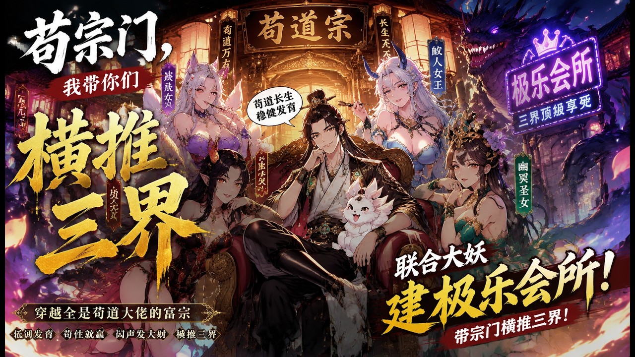 💥【爆劇速推】《苟宗门，我带你们横推三界》穿越全是苟道大佬的富宗，联合大妖建极乐会所，带宗门横推三界 #漫劇 #真人劇 #短劇 #夜夜劇場 ...