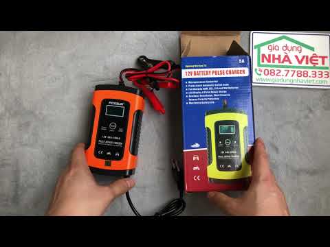 Video Bộ sạc acquy ô tô Foxsur 12V 5A sạc và bảo trì bình... - youtube