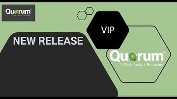 Quorum onQ with VMware Integrated Protection