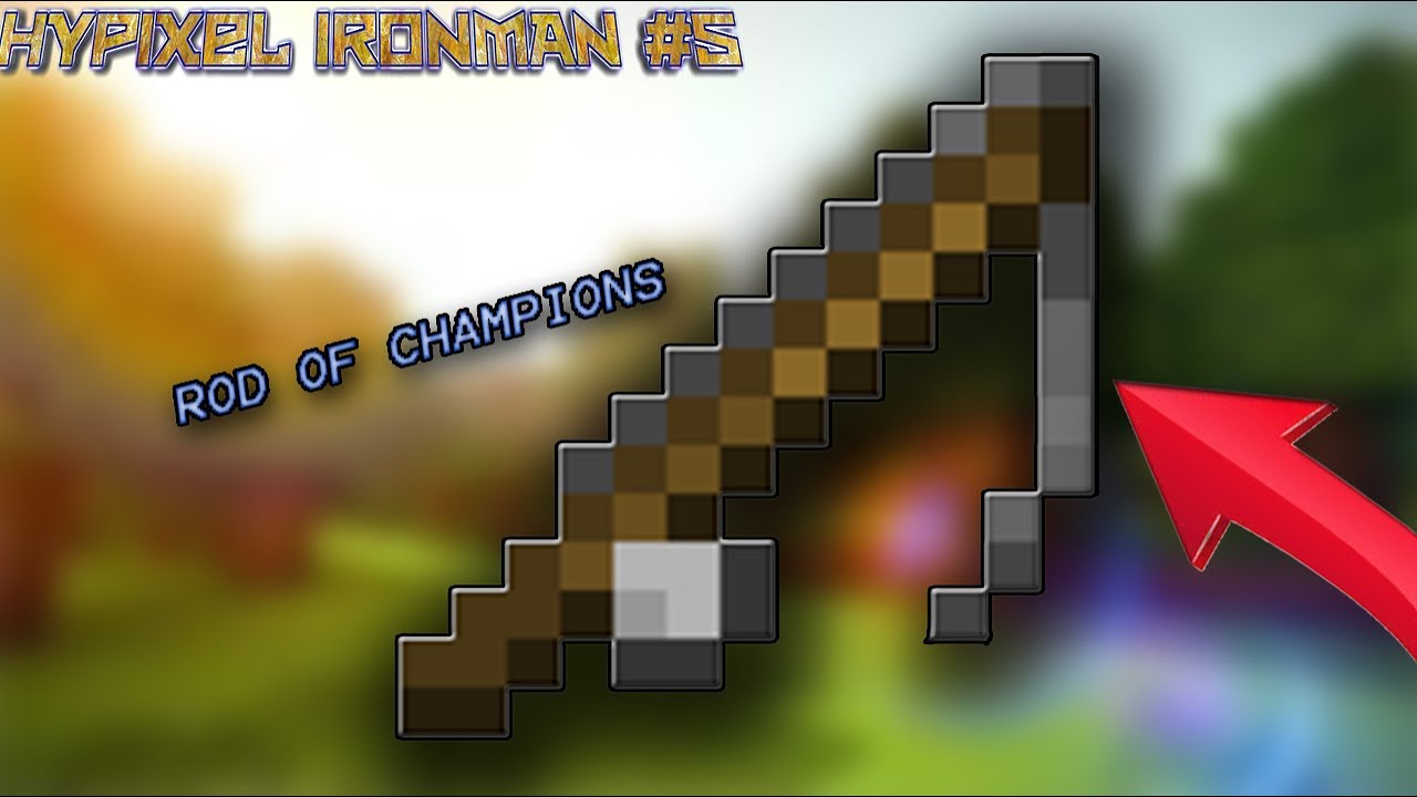This fishing rod took hours of grinding..... HYPIXEL SKYBLOCK IRONMAN
