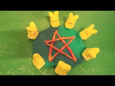Easter magical meditation performed by bunnies