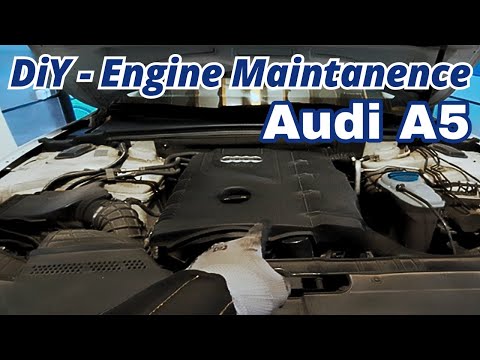 Audi A5 Full DIY Maintenance – Engine Oil Change + Oil, Air &amp; Cabin Filter Replacement