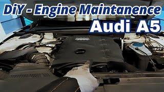 Audi A5 Full DIY Maintenance – Engine Oil Change + Oil, Air & Cabin Filter Replacement