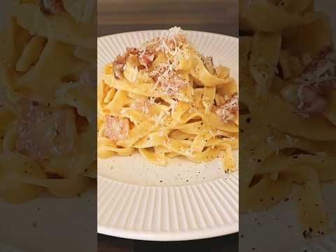 🇮🇹 Pasta a la carbonara como la hacen en Italia - ¡Te sorprenderás con el resultado!