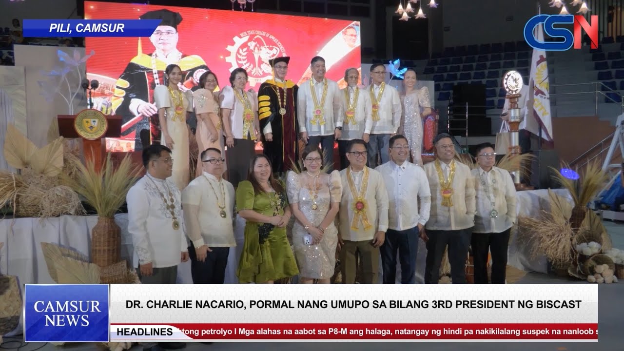 Dr. Charlie Nacario, pormal nang umupo bilang 3rd President ng BISCAST