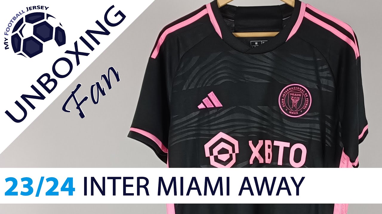 Inter Miami Away Jersey 2023 (JJSport24) Fan Version Unboxing Review