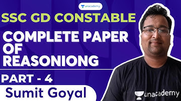 Complete Paper of Reasoning for SSC GD | Part-4 | Sumit Goyal | SSC MAESTROS