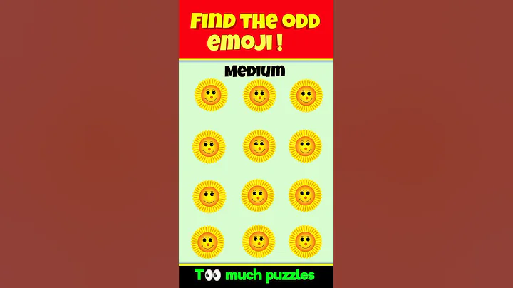find the odd emoji out ! 😜 eye test game #shorts #riddles #paheli