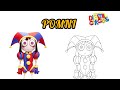 POMNI|| DIGITAL CIRCUS 🎪|| DRAWING|| COLORING|| PAPER ART GAME 