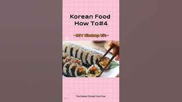 Kimbap, the easiest way to make #kfood #diykit #koreanfood #easycooking