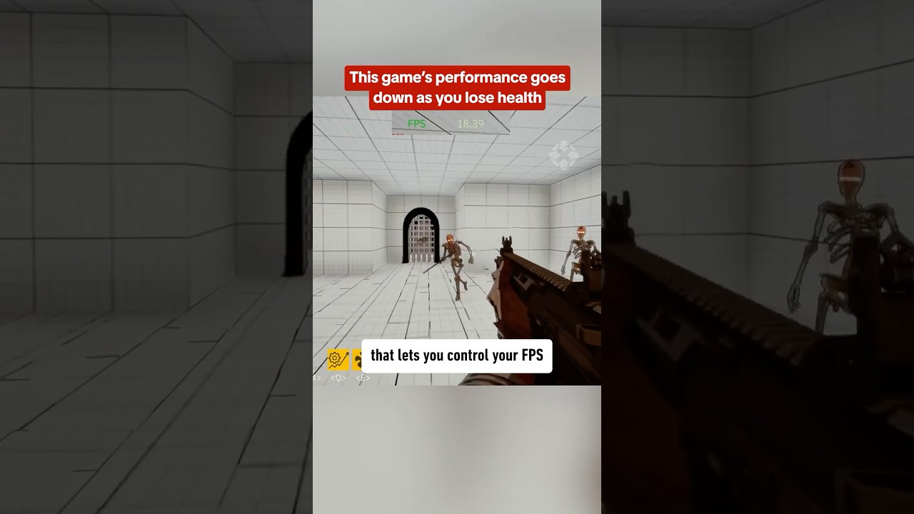 Your frame rate is your health bar in the game FPS Quest. #fps #gaming #videogames #pcgaming #ign