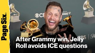 'Disconnected' Jelly Roll avoids ICE questions post-Grammys win, dubs himself a 'dumb redneck'
