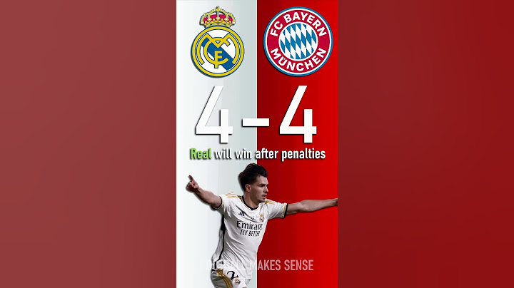 Real Madrid vs FC Bayern München : UEFA Champions League Score Predictor - hit pause or screenshot