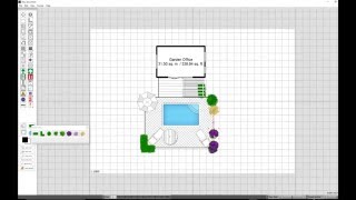 Garden Office Space Design with Visual Floor Planner