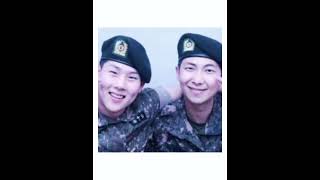 Kim Namjoon with Monsta X Joohoney 💜 #kimnamjoon #btsrm #bts_official_bighit #btsarmy #bts