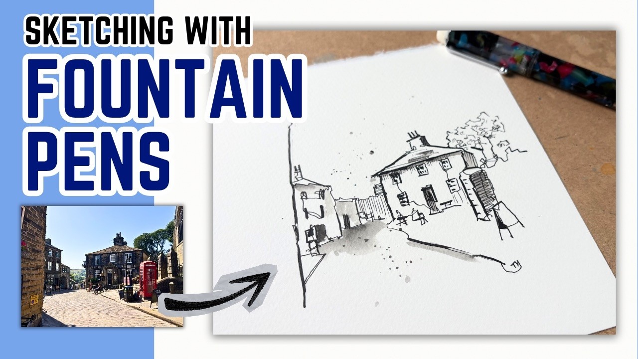 Proof that fountain pens are the ultimate sketching tool
