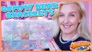 making my ✨WoRLd FaMoUs✨ sugar rush gummy bear bracelets again 🐻🌈💖✨ #BeadWave Day 11 🌊