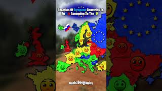 Reaction Of European Countries To Russia Accession To The EU #europe #geographythroughmaps #mapping