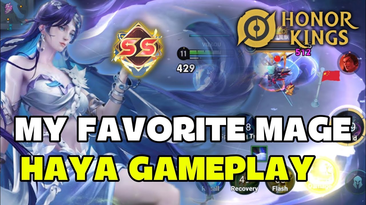 HOK HAYA AGRESSIVE GAMEPLAY - HONOR OF KINGS GAMEPLAY